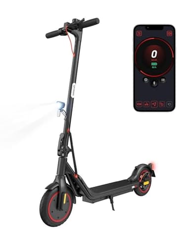 E Scooter mit Straßenzulassung Max 30/20 km Reichweite, ABE Elektroroller Belastung bis 120kg, LED, 20km/h, 500/350W Motor,Duales Bremssystem Leicht Kompakt & Stabil Eroller Für Pendler