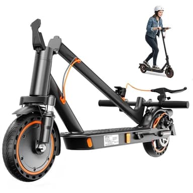 TODIMART E Scooter mit Straßenzulassung T6 DE, 35KM Reichweite, E Roller mit Doppelbremsen und Doppelfederungssystem, 120kg Tragkraft, Faltbarer Elektroscooter, 8,5 Fuß große Vollgummireifen