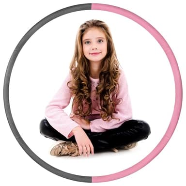 Fentar Hula Hoop Reifen Kinder, 6-Knoten Abnehmbar Hullahub Reifen für Kinder, Fitnessreifen Massagewellen-Design, Hullahub Reifen zum Abnehmen, Sportgeräte Hulahoopreifen für Kinder Gymnastik