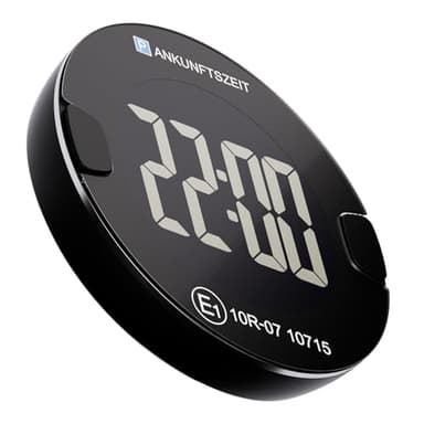 OOONO P-DISC NO4 – Elektronische Parkscheibe im kompakten Design mit automatischer Zeiteinstellung, Hochkontrast-Display & bis zu 3 Jahren Batterielaufzeit (Schwarz)