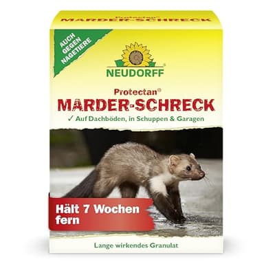 Neudorff Protectan Marder-Schreck – Vertreibt langanhaltend Marder und Nagetiere auf Dachböden, in Schuppen und Garagen für bis zu 7 Wochen, 200 g