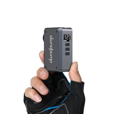 dwndpump Fahrradpumpe Elektrisch Klein, Mini Fahrradpumpe Elektrisch 120 PSI, Mini Luftpumpe Fahrrad mit Manometer, Luftpumpe Für Schrader und Presta Ventil, Für Rennrad, Mountainbike,Sportbälle