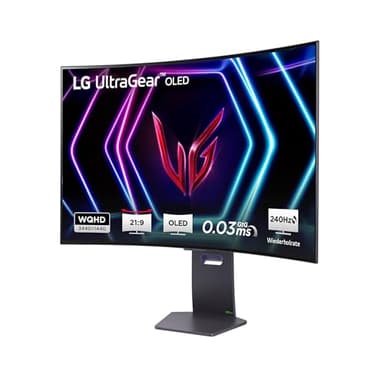 LG Electronics 39GS95QE-B.AEU UltraWide QHD Ultragear Gaming OLED-Monitor 39" (99cm), 3440 x 1440, 0,03ms GtG, 240Hz, HDR400 True Black, NVIDIA G-Sync Compatible, AMD FreeSync Premium Pro - Grau