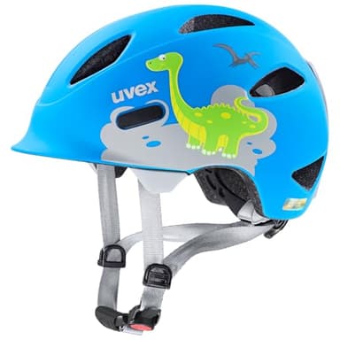 uvex OYO Style - Leichter Fahrradhelm für Kinder - individuelle Größenanpassung Mustern - Dino Blue matt - 50-54 cm