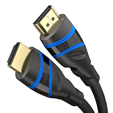 KabelDirekt – 10K & 8K HDMI Kabel, HDMI 2.1 b – 2m, erhältlich in 0,5-5m – Zertifiziert, in Deutschland entwickelt (Ultra High Speed Kabel für PC, PS5, Xbox, Monitor und TV – schwarz-blau)