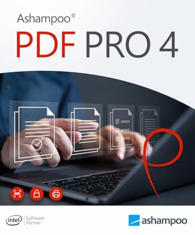 Ashampoo PDF Pro 4 – PDFs bearbeiten, konvertieren, zusammenfügen und erstellen | 1 Gerät | 1 Benutzer | PC Aktivierungscode per Product Key Card