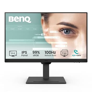BenQ GW2490T 60,5 cm IPS 1080p Home Office Monitor, FHD, 100Hz, Ergo-Design, hohe Bildwiederholrate, 99% sRGB, VESA MediaSync, B.I, Flicker Free, Low Blue Light, ePaper, Codierungsmodus, TÜV Rheinland