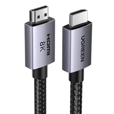 UGREEN HDMI 2.1 Kabel 10K 8K 60Hz 4K 240Hz 165Hz 144Hz 120Hz 48Gbit/s High Speed, HDMI Kabel 2.1 Ultra HD eARC HDR 10+ HDCP Dolby Vision VRR kompatibel mit Mac mini M4/PS5/ Xbox-Serie X/Laptop(10M)