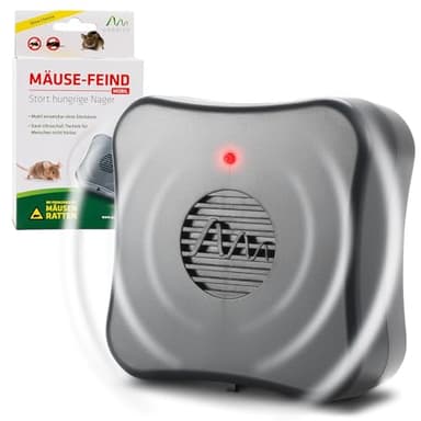 Gardigo® Mäusevertreiber Mobil | Ultraschall Mäuseabwehr gegen Mäuse und Ratten | Mobil einsetzbar durch Batteriebetrieb | Wirkungsbereich bis ca. 40m² | Ratten vertreiben und Mäuse vertreiben