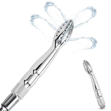 Po Dusche Analdusche für Analverkehr,Metall Porös Analdusche Frau Herr,Intimdusche Wochenbett Einlauf Klistier Anal Dusche Analspielzeuge,Einlauf zur Darmreinigung,Analplug für Frauen Männer (Silber)