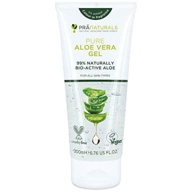 PraNaturals Aloe Vera Gel 200ml, Natürliche beruhigende & nahrhafte (1 Packung)