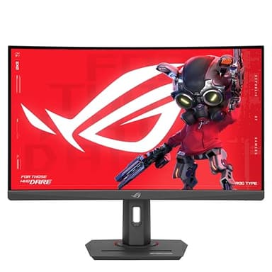 ASUS ROG Strix XG27WCS 27 Zoll Curved Gaming Monitor (WQHD 2560x1440, 180Hz, 1ms GTG, Fast VA, ELMB Sync, USB-C, FreeSync, HDR, DisplayWidget, Stativanschluss)