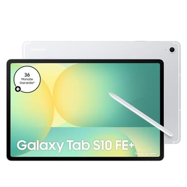 Samsung Galaxy S10 FE+ AI-Tablet, Android Tablet, 128 GB Speicher, 8 GB RAM, 33,28 cm/13,1" Display, Inkl. S Pen, Wi-Fi, Lange Akkulaufzeit, Silver, 36 Monate Herstellergarantie [Exklusiv auf Amazon]