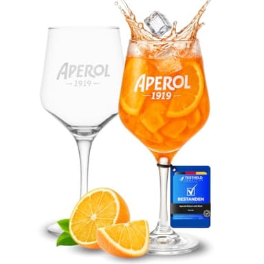 Maxito Aperol Gläser von hervorragender Qualität mit 400 ml im 2er Set als Geschenke für Frauen oder Aperol Geschenk - Aperol Spritz Gläser – Cocktail