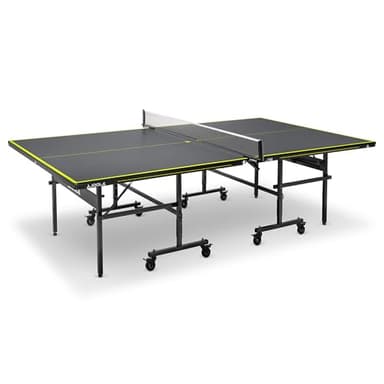 JOOLA Tischtennisplatte Inside J15 Tischtennistisch Indoor klappbares Untergestell – Schneller Aufbau-inklusive Netz, Grau, 274 x 152,5 x 76 cm