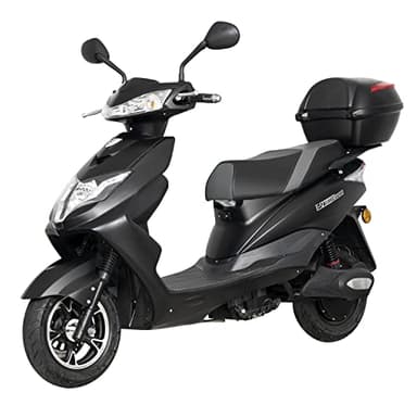 Elektroroller “Eagle”, 2000 Watt, 60 km Reichweite, 45 km/h, Elektro-Roller, E-Roller mit Straßenzulassung, E-Mofa, Blei-Gel-Akku, Produktvideo, Schwarz