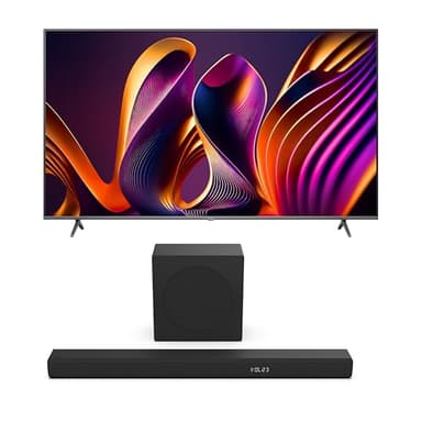Hisense Bundle of 75E7NQ Pro 189 cm (75 Zoll) Fernseher, 4K UHD, QLED, Smart TV, Total HDR, Dolby Vision IQ Atmos, 144Hz (VRR), HDMI 2.1, Game Mode PRO, Triple Tuner HS3100