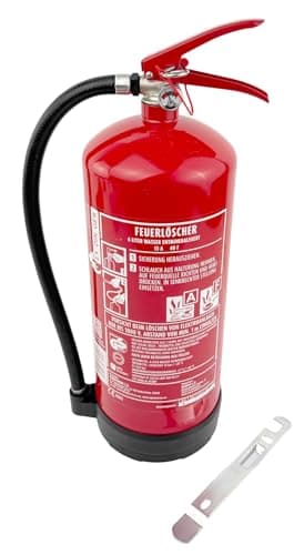 AF 6l Wassernebel-Feuerlöscher auch Fettbrände 4 Löscheinheiten (Dauerdrucklöscher GWM-6X aktueller Instandhaltungsnachweis)