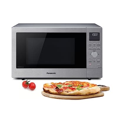 Panasonic NN-CD58JSGPG Slimline-Kombi-Mikrowellenherd mit Grill, Drehteller aus Glas, 27 l, 1000 W, 40/100–220 °C, 29 automatische Programme, Auftauen, 6 Leistungsstufen, digitale LED, Edelstahl