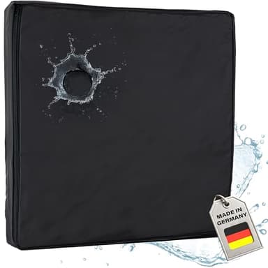 Supply24 since 2004 Orthopädisches Anti Dekubitus Gelschaum Sitzkissen 40x40x5 cm – Made in Germany | Ergonomisch & extra kompakt (RG 60 (weich) Wasserabweisend Schwarz)