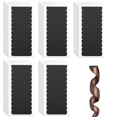 300 Stück Klebestreifen Extensions Tape Kleber Extensions Extra Stark Tapes Lightweight And Transparent Moisture-Proof And Sweat-Resistant Suitable For Lace Wigs And Bun Styles (Schwarz)