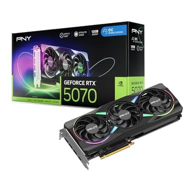 PNY GeForce RTX™ 5070 12GB ARGB OC Triple Fan Grafikkarte DLSS 4