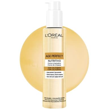L'Oréal Paris Age Perfect Reinigungscreme mit Kollagen und Glycerin für reife Haut