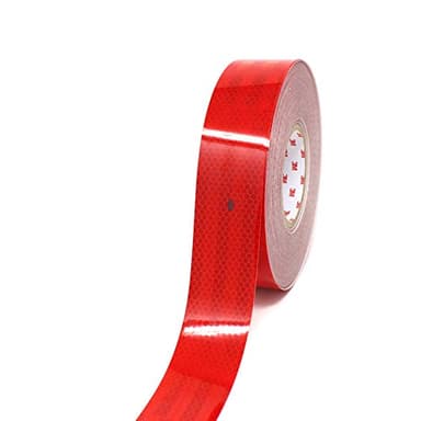 Finest Folia 3M Diamond Grade 983 Scotchlite Konturmarkierung 50mm Reflexfolie Reflexband (Rot-72, 3 Meter)