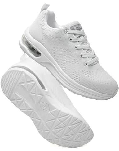 Laufschuhe Damen Turnschuhe Sportschuhe Damen Sneaker Luftpolster Stoßdämpfend Joggingschuhe Orthopädische Schuhe Leichte rutschfest Hallen Fitnessschuhe Atmungsaktiv Walkingschuhe Womens Trainers