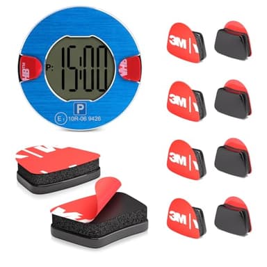 FIXCHORD Ersatz Parkscheibe Klebepads, 8 Stück VHB Klebepad Kompatibel mit OOONO PARK P-DISC NO1, NO2, NO3, CO-DRIVER NO2, Klebepads für Elektronische Parkuhr, Parkuhrpads für Windschutzscheiben