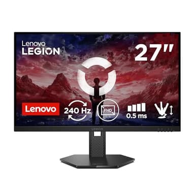 Lenovo Legion 27-10 | 27" Full HD WLED Gaming Monitor | 1920x1080 | 16:9 | 240Hz | 0.5ms Reaktionszeit | HDMI |DisplayPort | Audio 3.5mm | 3-seitig-Panel | TÜV Augenschutz | schwarz | 6 kg