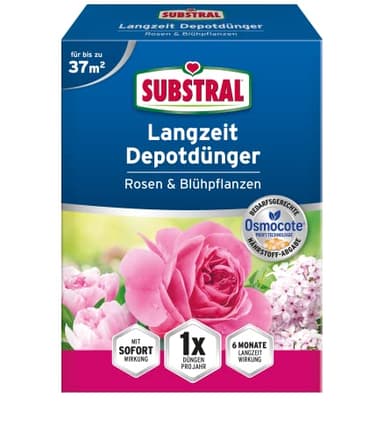 Substral Langzeit Depotdünger für Rosen & Blühpflanzen, 1,5 kg - 6 Monate Osmocote Premium-Langzeitdünger