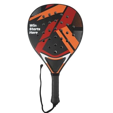 Smartwo Padelschläger für Anfänger, Padel Schläger für Damen & Junior, Padel Racket in Schwarz & Rot, ABS-Rahmen & Eva-Schaumkern, Leichte Kontrolle, 330g