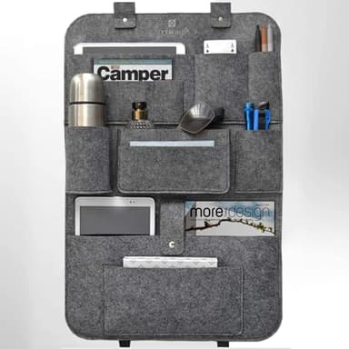 IXXMIND Auto organizer, autositz organizer, rücksitz organizer, Autoorganizer für Kinder Reise, Rückenlehnenschutz, Rücksitz taschen Auto kinder, autositz organizer, auto zubehör aufbewahrung