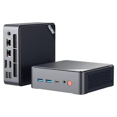 AWOW Mini PC W-11 Pro Twin Lake-N N150 Quad Core 3.60 GHz, 16 GB DDR4 3200MHz 512 GB M.2 PCIE3.0 SSD Mini Desktop Computer, Micro PC Dual Display HDMI DP 4K@60 Hz Dual RJ45 Gigabit Ethernet, AX101