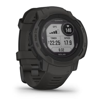 Garmin Instinct 2 Solar – GPS-Smartwatch mit unendlicher Akkulaufzeit im Smartwatch-Modus, über 40 Sport-Apps, Garmin Pay, Trainingszustand, Fitnessalter, Schlafanalyse UVM