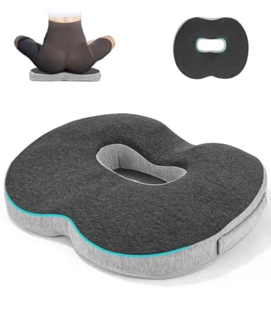 Cexovo Orthopädisches Sitzkissen Ergonomisches Sitzkissen Anti Dekubitus Stuhlkissen HämorrhoidenSteißbein Kissen Memory Foam Steißbeinkissen für Auto Sofa Büro & Rollstuhl