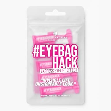 EYEBAGHACK – Express Eyelift Effect gegen Tränensäcke & Fältchen – Sichtbar glatte Augen in 2 Minuten – Invisible Flex Film Technology für bis zu 10h Wirkung – 5x wiederverschließbare Mini-Tuben
