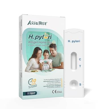 H.pylori Schnelltest mit 98% hoher Genauigkeit | Antigen-Selbsttest via Stuhluntersuchung | Für alle Magenbeschwerden: Sodbrennen, Gastritis & mehr-1 Stück