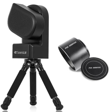 ZWO Smart Telescope Seestar S50 & Omegon Taukappe für optimalen Schutz | Intelligentes Teleskop | Astrofotografie leicht gemacht | kompakt & benutzerfreundlich | Staub- & Streulichtschutz