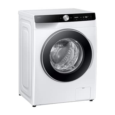 Samsung WW90DG6G94LKU2 Waschmaschine WW6100D SLIM, 9 kg, EEK: A (-10%), Klartext-Display, Dampfprogramm, SmartThings AI Energy Mode, Ecobubble, AI Wash, SuperSpeed 39 Min. Waschprogramm, Weiß