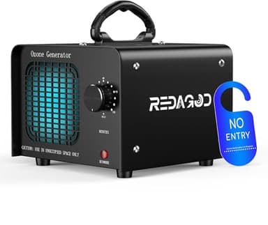 Ozongenerator 48000mg/h Ozongerät, Redagod Ozonisator Industrieller mit 120 Min Timer O3 Ozon Luftreiniger bis zu 300㎡ Geruchsneutralisierer für Auto Hotel Küchen Garage Wohnung Eisen