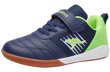 KangaROOS K5-super Court Ev, Sneaker Unisex Kinder, Dark Navy Lime 4054, 37 EU