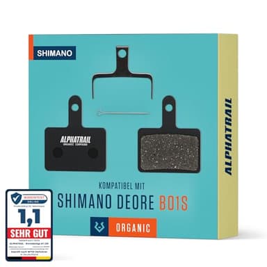 MTB Bremsbeläge für Shimano B01S B03S B05S MT200 & Tektro Bremsen I Hochleistungs-Resin I Langlebig & passgenau für E-Bikes und Mountainbikes I 1 Paar organische Scheibenbremsbeläge