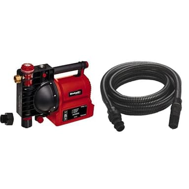 Einhell Hauswasserautomat GE-AW 1042 FS (1.050 W, 4200 L/h Fördermenge, 4.8 bar Förderdruck, Wasserfüll-/Schmutz-/Sauganzeige, Trockenlaufsicherung, Flow-Sensor, inkl. 7 m Saugschlauch)