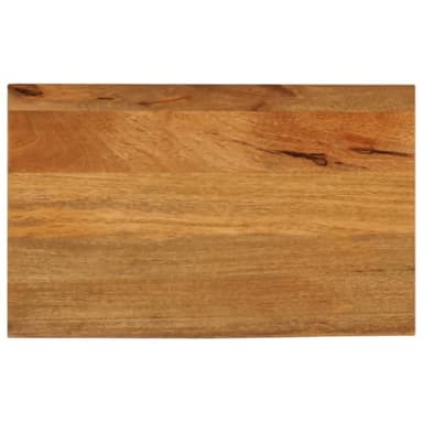 vidaXL Tischplatte, Holzplatte mit Baumkante, Massivholzplatte für Esstisch Couchtisch, Ersatztischplatte, 60x40x2,5cm Massivholz Mango