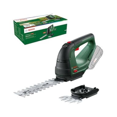 Bosch Akku Grasschere AdvancedShear 18V-10 (ohne Akku, 18-Volt-System, schneidet bis zu 85 m² pro Akkuladung, mit Strauch- und Grasscherenmesser, im Karton)