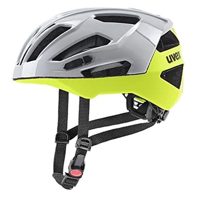 uvex gravel x - sicherer Performance-Helm für Damen und Herren - individuelle Größenanpassung - optimierte Belüftung - rhino - neon yellow - 52-57 cm