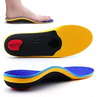 VALSOLE Orthopädische Einlegesohlen, Plantar Fasciitis Hohe Arch Support Schuheinlagen, Für Fersensporn,Plattfuß, Fußschmerz, Komfort Herren & Damen Einlegesohlen(Blue, 44-45 EU 29cm)