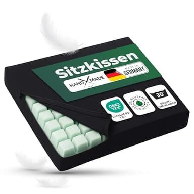 Novaliv Rollstuhlkissen & Sitzkissen Rollstuhl – Antidekubituskissen, Dekubitus Sitzkissen, abwaschbares Gelkissen für Rollstühle, Büro, Homeoffice, Auto & Reisen, Rollstuhlzubehör